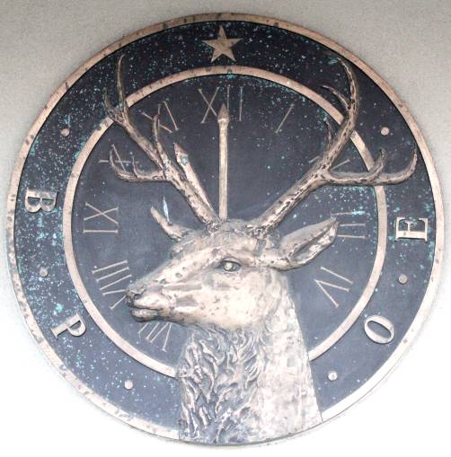 Solid bronze cast BPOE emblem from original Lodge (1912).  Approx 36 inches in diameter.