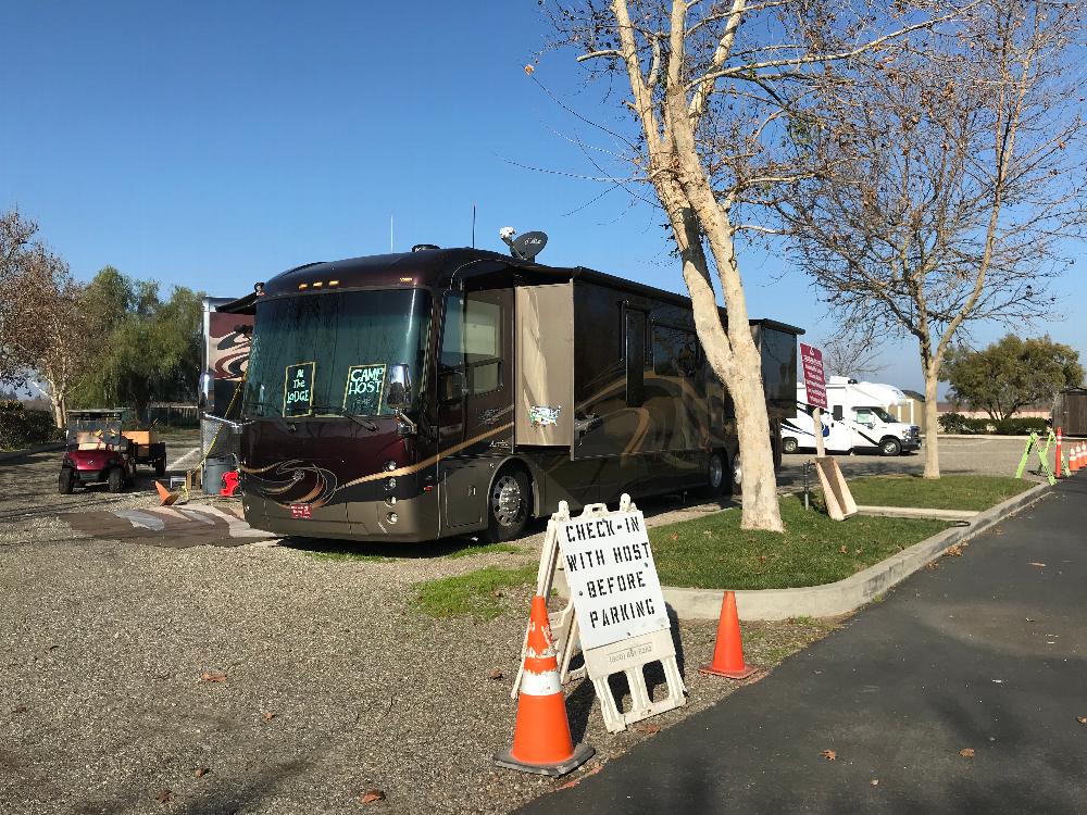 RV Host site - behind the Lodge in space #1.