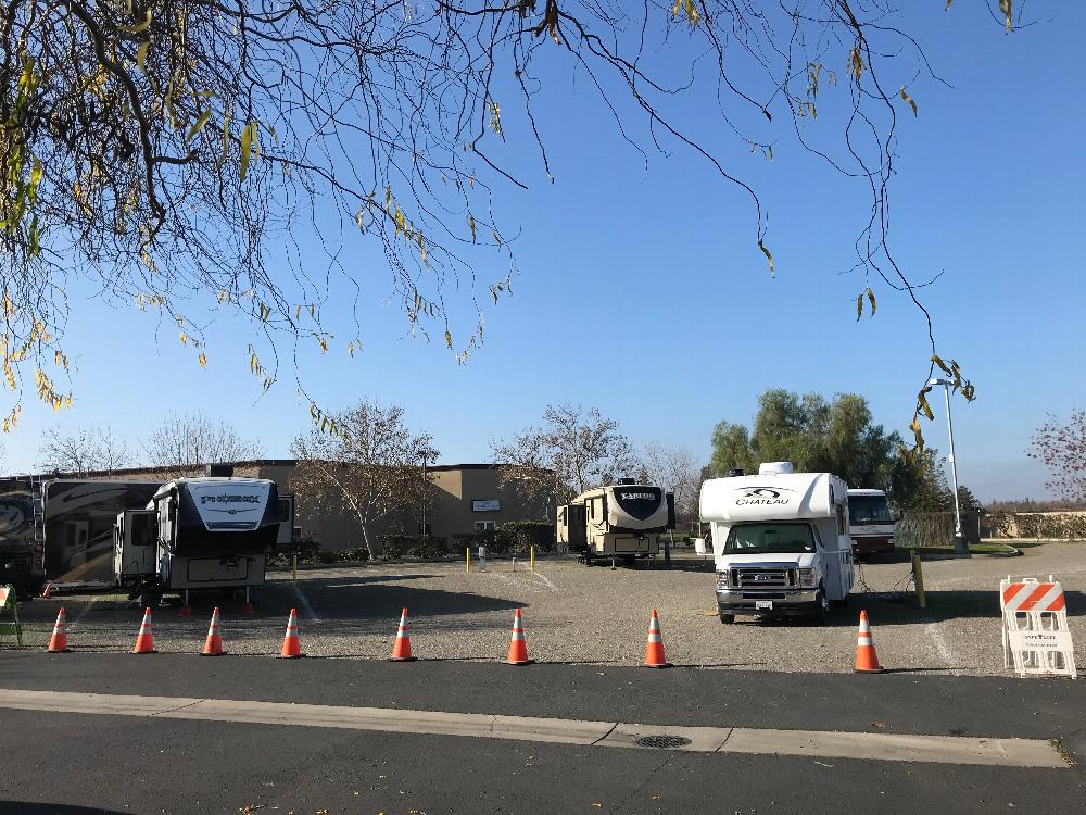 RV spaces behind the Lodge.