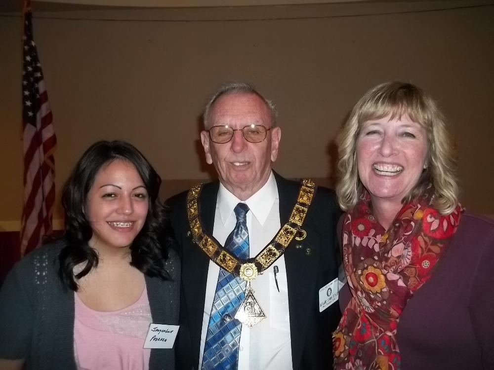 Our newest members from left Jacqueline Pedraza, Exalted Ruler Howard Combs PER, and Karol Dickson.