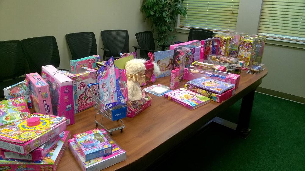 Some of the Christmas toys to be distributed