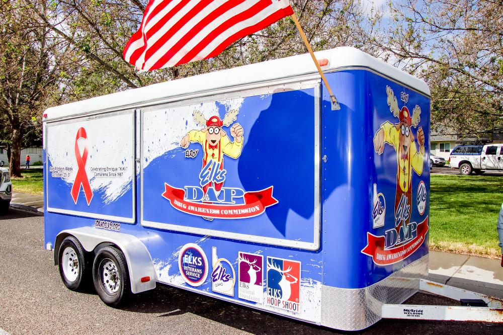 Elks Drug Awareness trailer.
