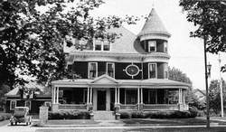 Original Home of the Rochester, NH Elks Lodge #1393, located on South Main Street in Rochester. This 20 room mansion was constructed in 1896 for shoe manufacturing magnate Albert Wallace. Albert died in 1916. Rochester Elks received its charter in 1920 and purchased this home in 1926 for use as their lodge. Around 1966 the Lodge sold this house and built a new facility directly out back of this building on Columbus Avenue. This beautiful mansion was demolished and a bank constructed on the site. 