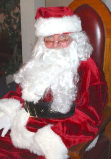Santa Claus presides every year at the Annual Children's Christmas Party held at Rochester, NH Elks Lodge #1393 in the month of December.