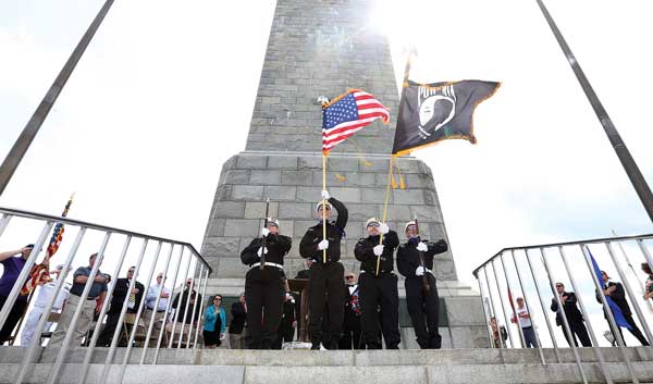 Boonton Honor Guard at High Point NJ Monument for Veterans Service 