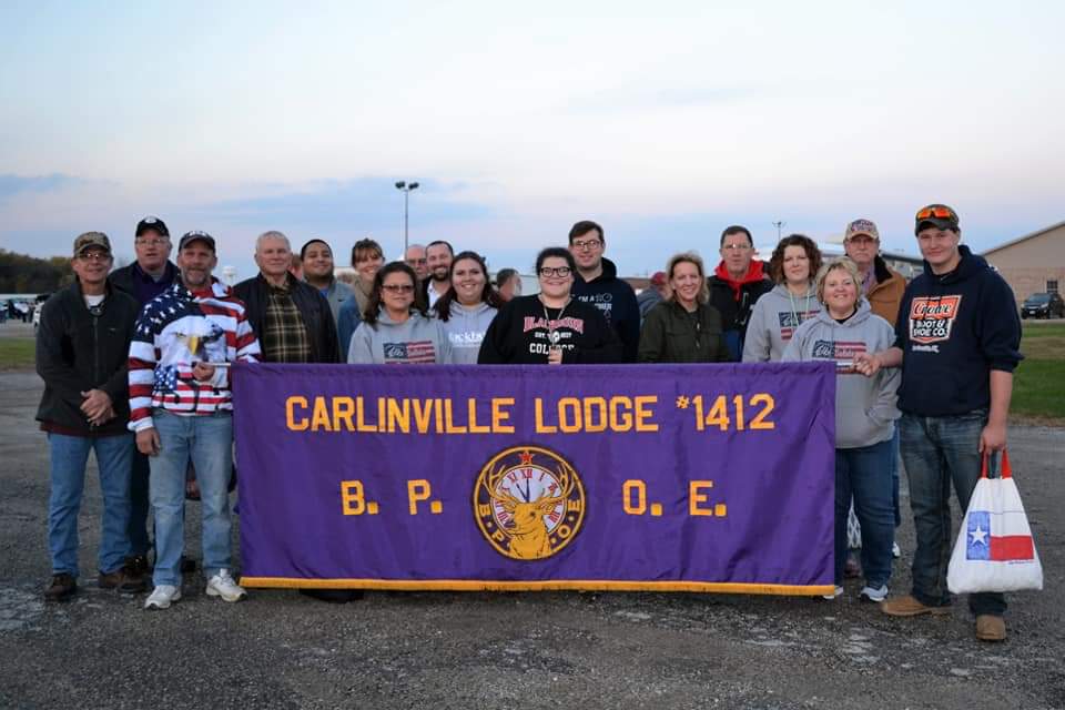 Carlinville Elk volunteers before Halloween Parade