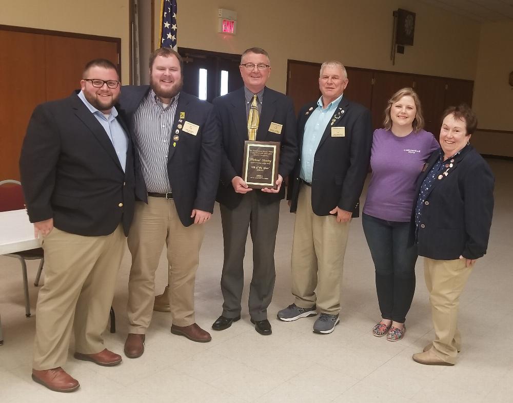 Michael Sheeley awarded Illinois West Central District Elk of the Year