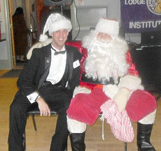 Our Exalted Ruler Tony with Santa at the Seniors Party 
