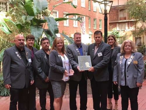 At the New York State Elks Association Fall Convention, Officer Shelly Ellingson Farrell, PER was awarded the Enrique Camarena Drug Awareness Award. Past Exalted Ruler, Officer Farrell is the FIRST from NY State and, the FIRST Female to receive this award on a National Level. Shelly Ellingson Farrell is a member of the Ossining Elk Lodge 1486.