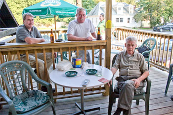 Come and sit outside on our deck with a beverage and enjoy the company of good friends!
