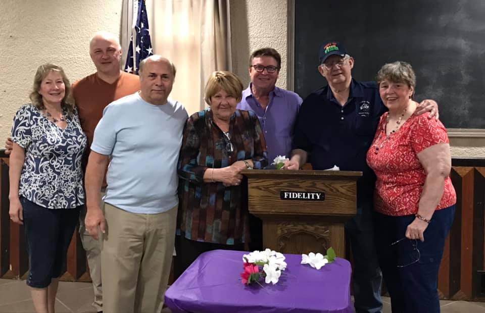 May 2, 2021 - Our annual gathering to celebrate mothers and all the wonderful things they do a week in advance of Mothers Day.   From left to right: Mary Beth Rentka, Ed Rentka, Joe DeGuide, Peggy DeGuide, Tony Zeman, Frank Clarke, Helen Clarke.