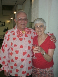 Sebring Elks #1529 celebrated Valentines Day in style. Music and dancing followed a delicious steak & fried shrimp dinner. Pictured here is Elk Member Bob Love and his wife Carolyn who really got in the spirit!