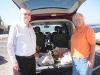 Sebring Elks #1529 with the help of the Sunday & Monday night bingo players, donated enough food to give to 7 needy families at Thanksgiving.  Pictured here are Claude Howerton, Exalted Ruler and Ronna Mason, Leading Knight as they prepare to deliver to some of the families.
