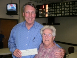 Sebring Elks #1529 proudly donated $3,089. to Highlands County Safe House. Pictured here is Past Exalted Ruler, Heide Stover presenting the check to Kevin Roberts, C.E.O. of the Children’s Services Foundation of Highlands County, Inc. Annually this presentation is made by monies raised during the year from the Elks weekly Sunday and Monday night Bingo.