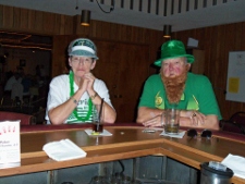 Sebring Elks #1529 traditionally hold a St. Patrick’s Day Party.  This year was no exception.  Pictured here are Pat & Don Butts, definitely in the “Spirit”.