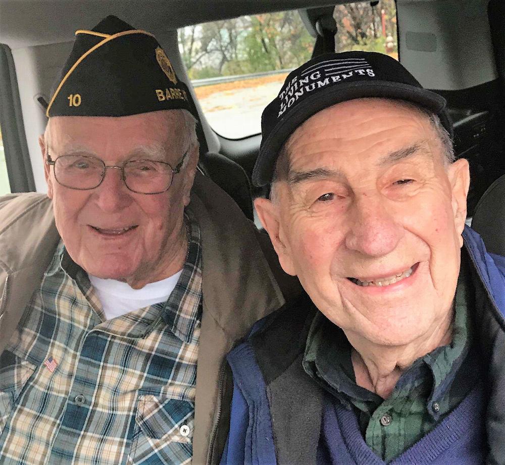 Homer and Robert, WWII Veteran's honored at the 2018 Scouting Salute to Veterans/Veteran's Day Parade.
