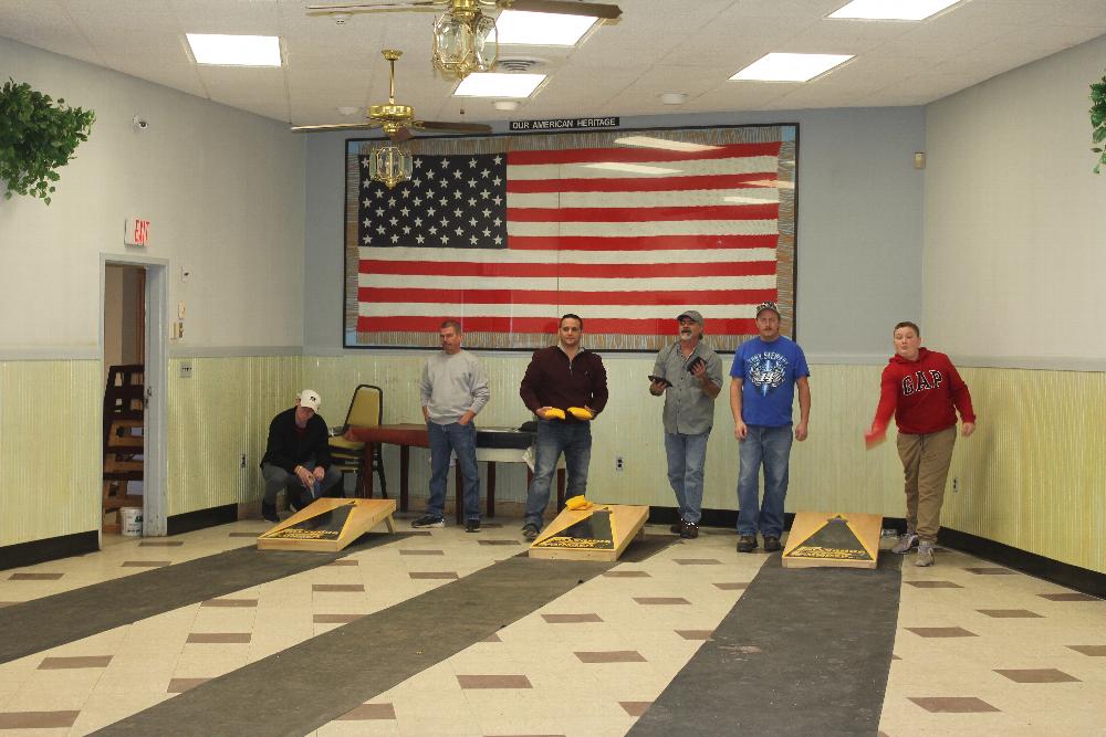 No better way to spend a Winter weekend afternoon than Corn Hole. Even after the contest ended the throwing continued!!