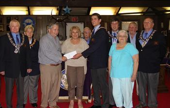 The Hyannis Elks,through a generous ENF grant make a donation to Heroes In Transition in August 2013.