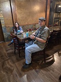 Juston Andreason, Lecturing Knight and Cindy Martin, PER attending Kids Craft Night to help in anyway.