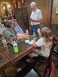 Gary La Tour, Loyal Knight and Russ & Janet Forsythe (members) creating crafts with their neice.