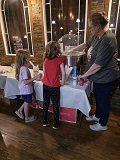 Linda Rhodes, Esquire, making Cotton Candy! Yummy!