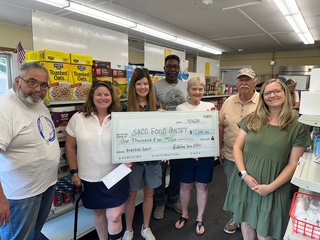 Saco Food Pantry Donation