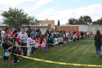 500 hundred kids+ waiting for the Easter egg Hunt 2013