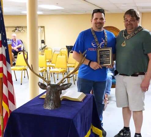 Congratulations to Trevor McCants on receiving the Vermont Elks Association Public Relations Chairman of the Year for 2018-19!
