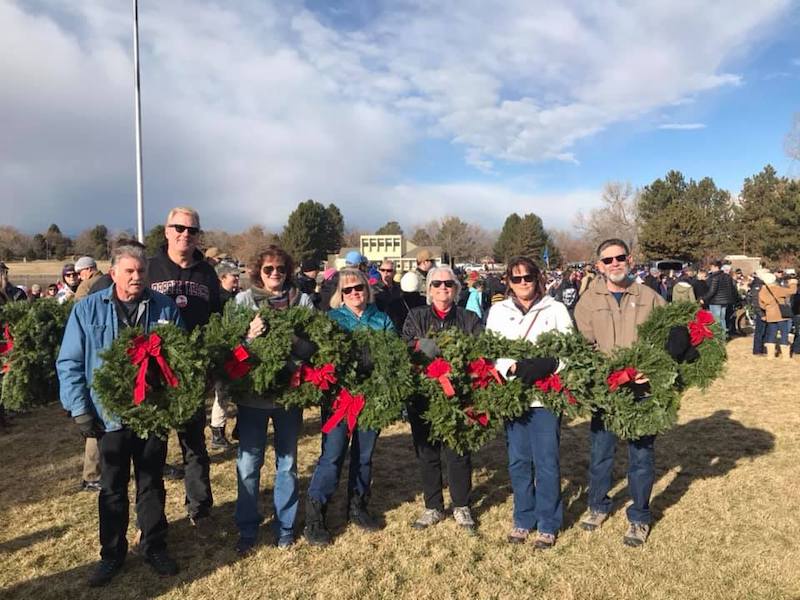 Elks Lodge 1650 Wreaths Across America Ft. Logan Natioanal Cemetery 2019