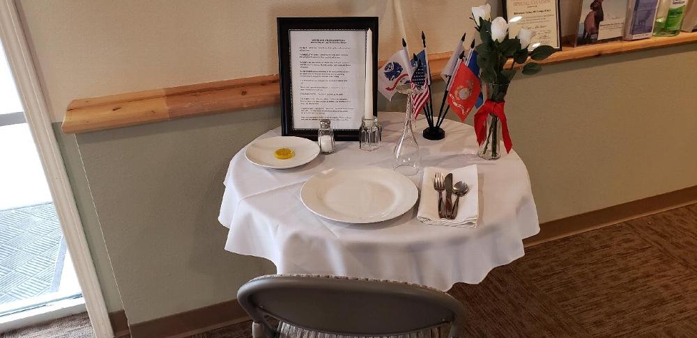 Our Lodge’s tribute to our absent Veterans