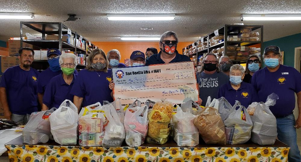 2020 Donation to the San Benito Food Pantry