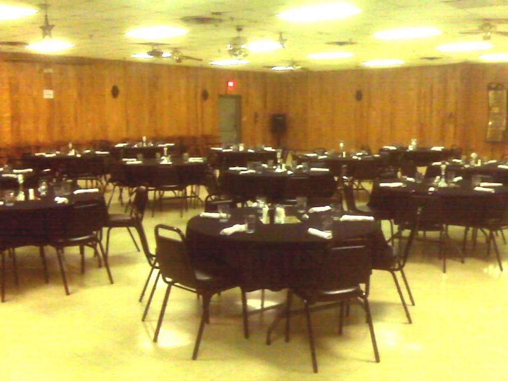 Lodge Room - Set up for a Reception