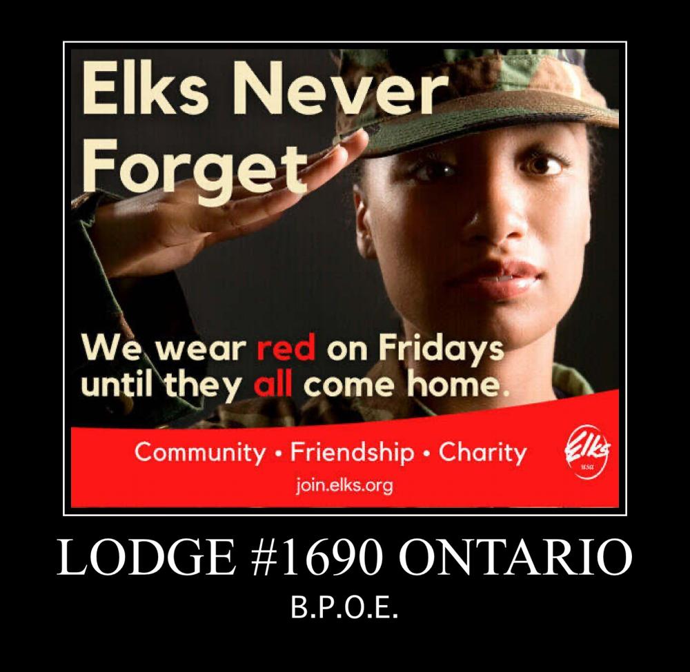 Veterans are never forgotten by the Elks.