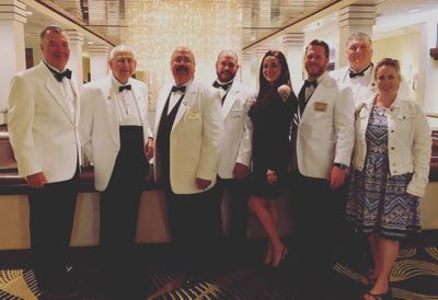 Members of the Massena Lodge who attended the Spring Convention 2018.

PSVP Chip George, PSVP Phillip W. St. Amand, PDDGER Phil A. St. Amand, Leading Knight Zach Helmer, member Beth Woods, ER Patrick L. Frary, PER Chuck Sears, member Jodi Sears.
