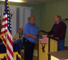 Donald Wells was presented the Citizenship Award for his project of the Veteran's markers which are displayed in Haywood County twice a year in honor of the veterans who lost their lives in service to our country.
