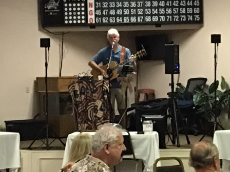 Larry Stephens performing at Memorial Day Picnic 2017