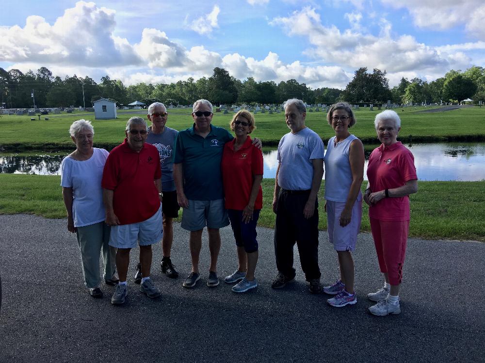 Flag Day removal team from Myrtle Beach Elks 1771, Terri, Ray, Bob, Mike, Mary, Ron, Pam and Phyllis, (not shown, Jim and Doris)