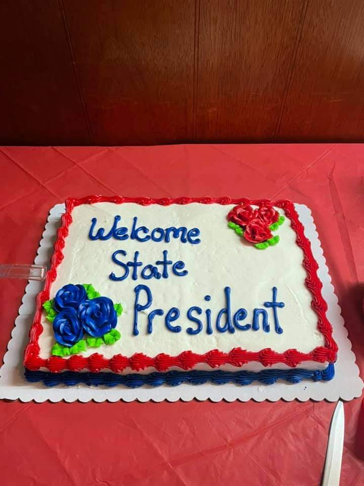 Cake prepared for Indiana Elks State President & First Lady Visitation - Saturday May 8th, 2021.