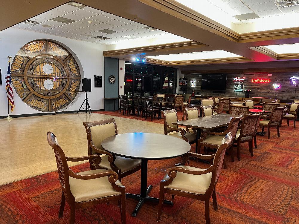 Club room and dance floor