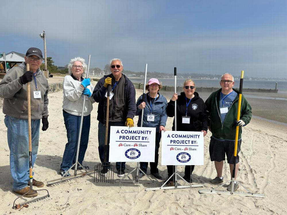 Making sure the beach is clean and safe!