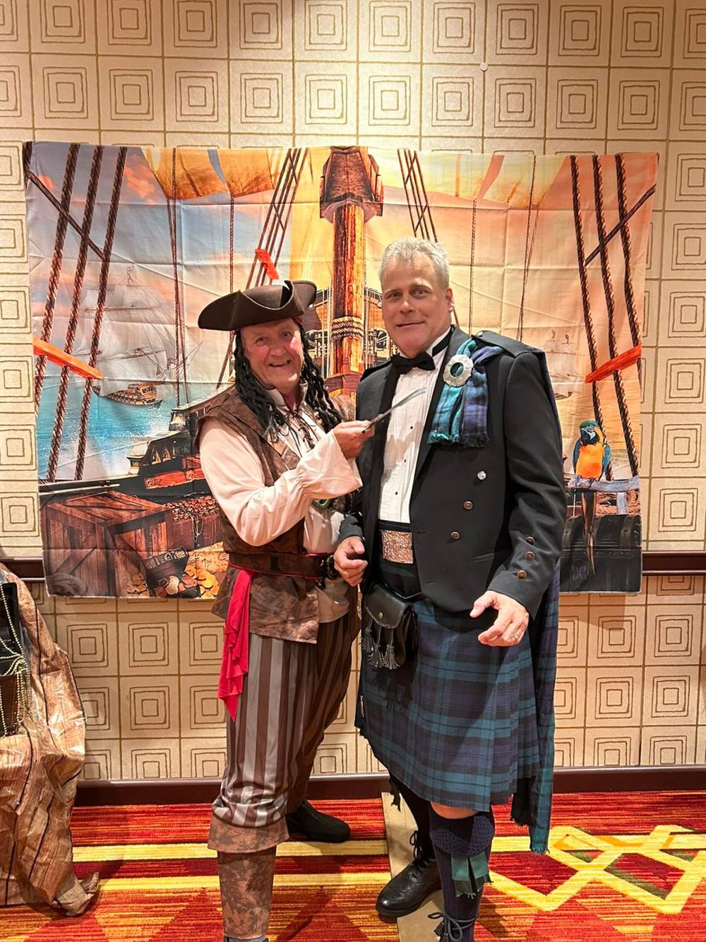 Our Esteemed Leading Knight, Mark Morin, fully embraced his inner pirate