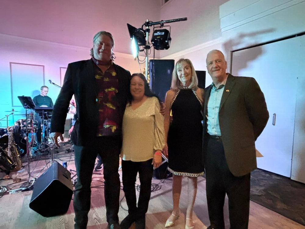 Happy New Year!  Exalted Ruler, Rick Newberg with his wife & first lady, Jill. Also pictured is Leading Knight, Mark Morin and his wife Lynne.