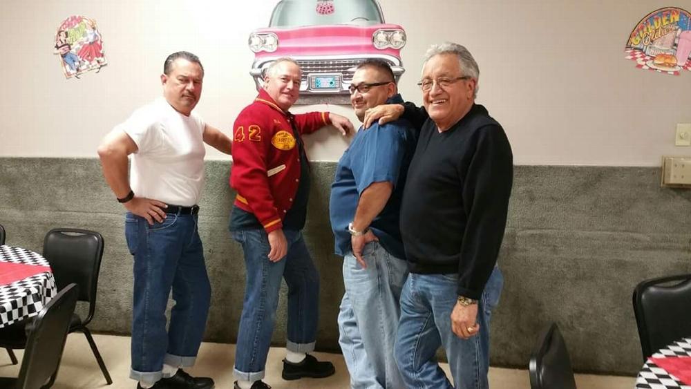 Past PDDGER Lou Apodaca and his boys at the Charity Sock Hop!  PER Mike Maloney, PER Richard Aparicio and Assistant Esquire Sam Mendoza.....  Looking Good!