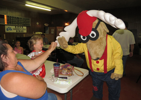 Elroy T. Elks gets hands on with the youth.