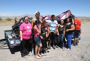 Patricia Saucedo, director of the Hidalgo County DWI Program, brought a group of students to the event held at the Elks Lodge. Following the presentation, the vehicle was moved downtown to Main Street where all attending the 2015 prom could see the negative results of bad decision making.