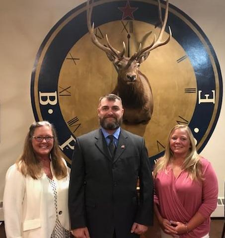The following new members were initiated into our Order on June 11, 2018: pictured, from left to right: Patricia Steele, Ralph Conklin 
and Kimberly Rising Lincoln. Please give them a warm welcome!