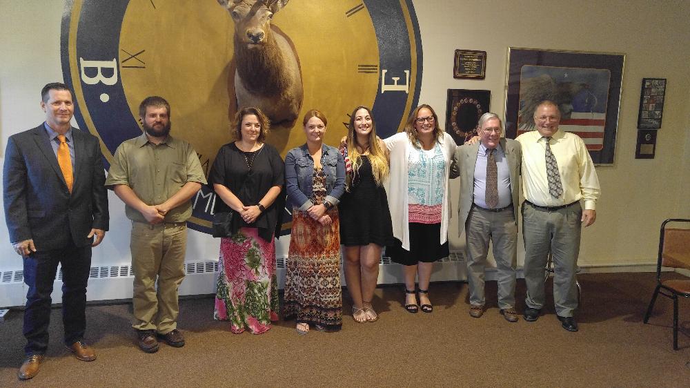 The following new members were initiated into our Order on June 11, 2018: pictured, from left to right: Richard Mattice, Kyle Mullen, Gina Carello, Jennifer Rogers, Jordan Crouse, Michelle Brague, Jay Windheim, and Jake Bowerman. Please give them a warm welcome!