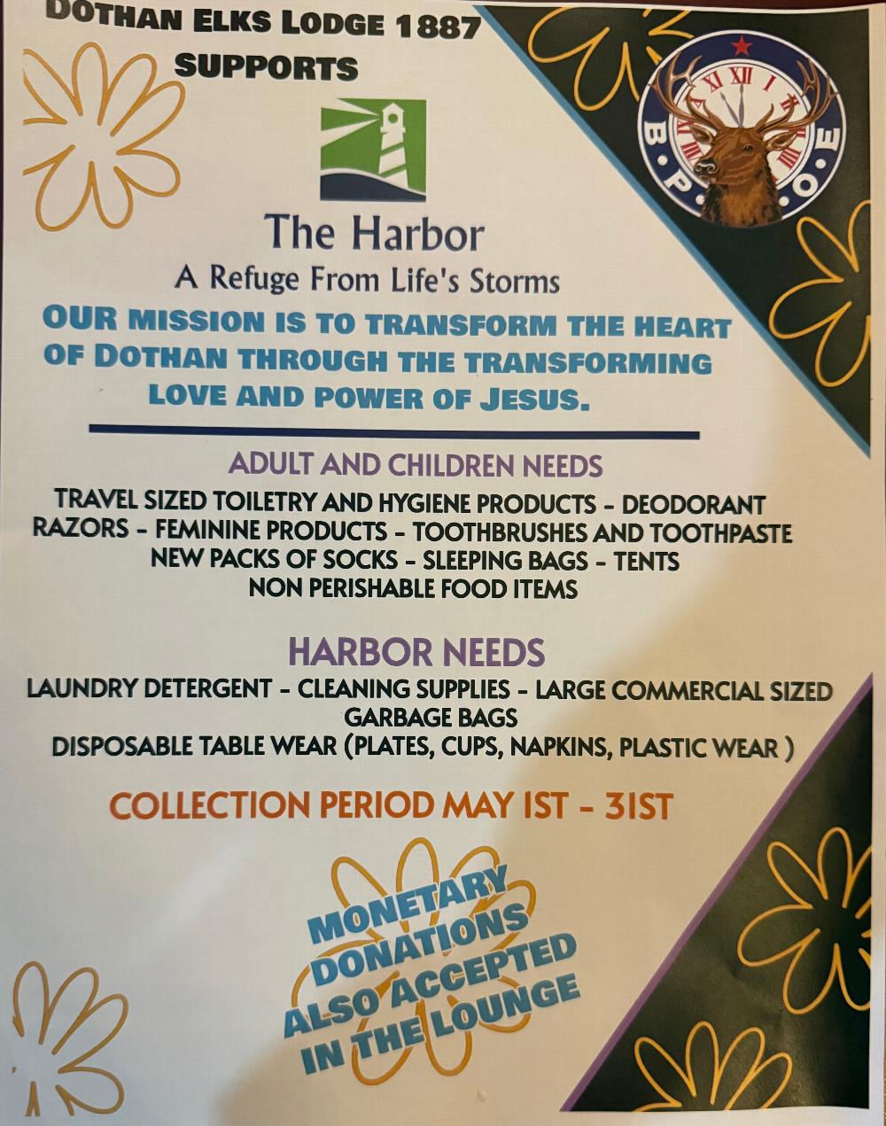 May 2026 Charity The Harbor