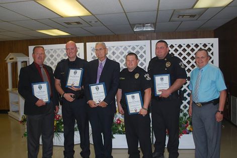 Officer Appreciation Night
Sept. 2014

Del City PD- Detective Sgt Joe Sterling Officer Kyle Preston

Midwest City PD- Lt Ron Strecker

Oklahoma County Sheriff- Deputy Sean Steadman Captain James Absher- School Resource Officer
Sheriff John Whetsel