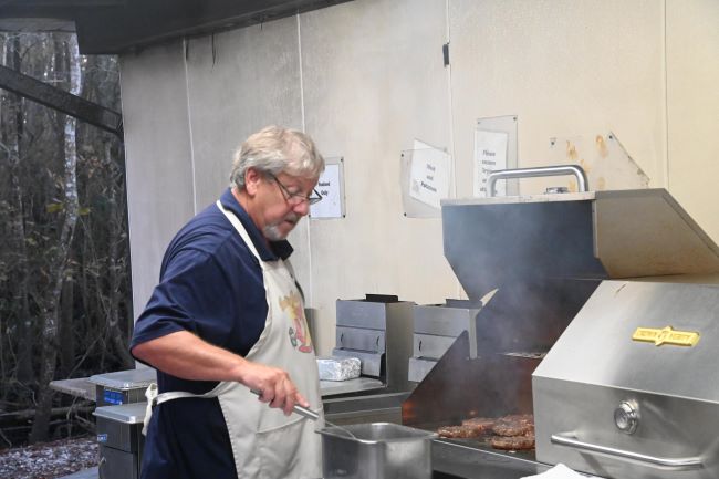 Just one of the Wednesday night burger team. We are so greatful for their contribution to the best burgers around.